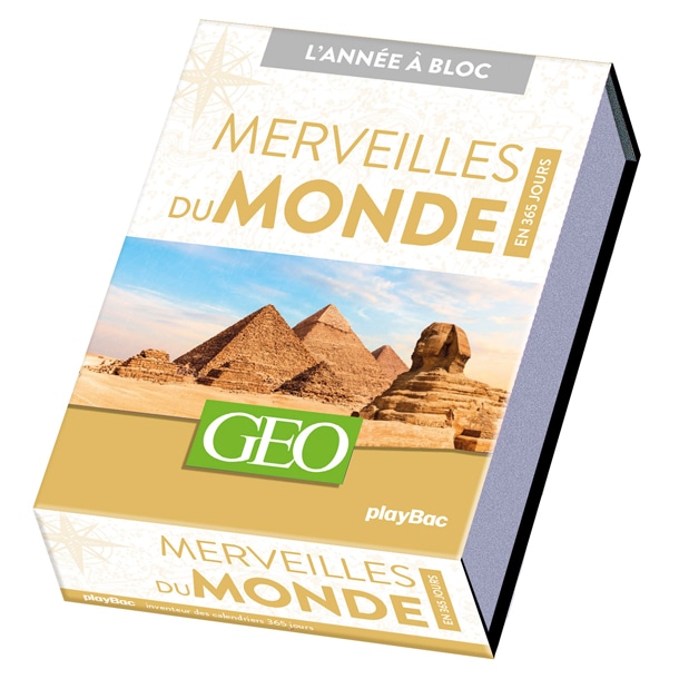 Calendrier 365 merveilles du monde Géo