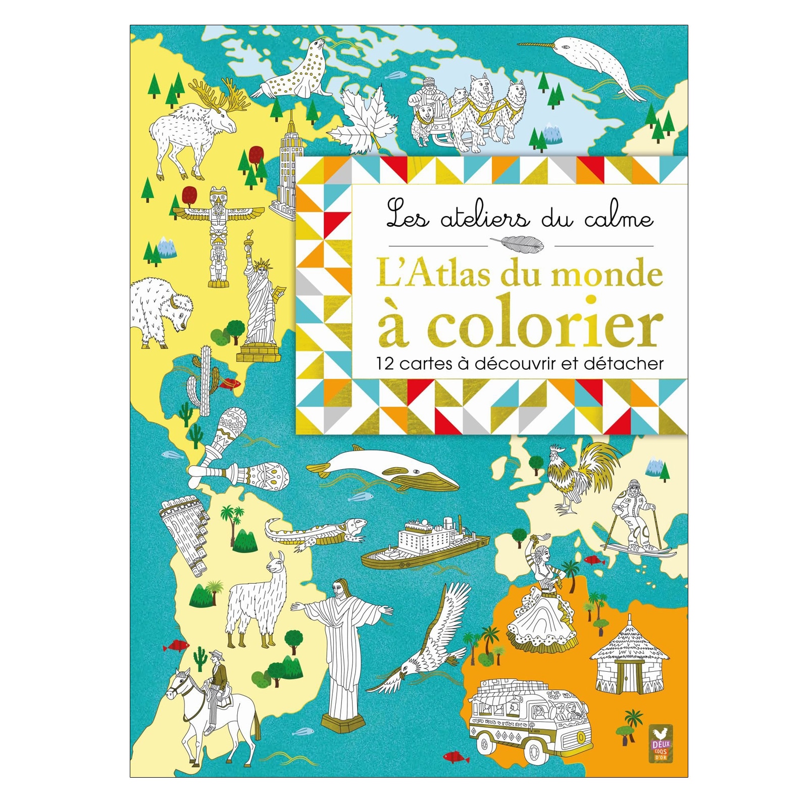 L'Atlas du monde à colorier