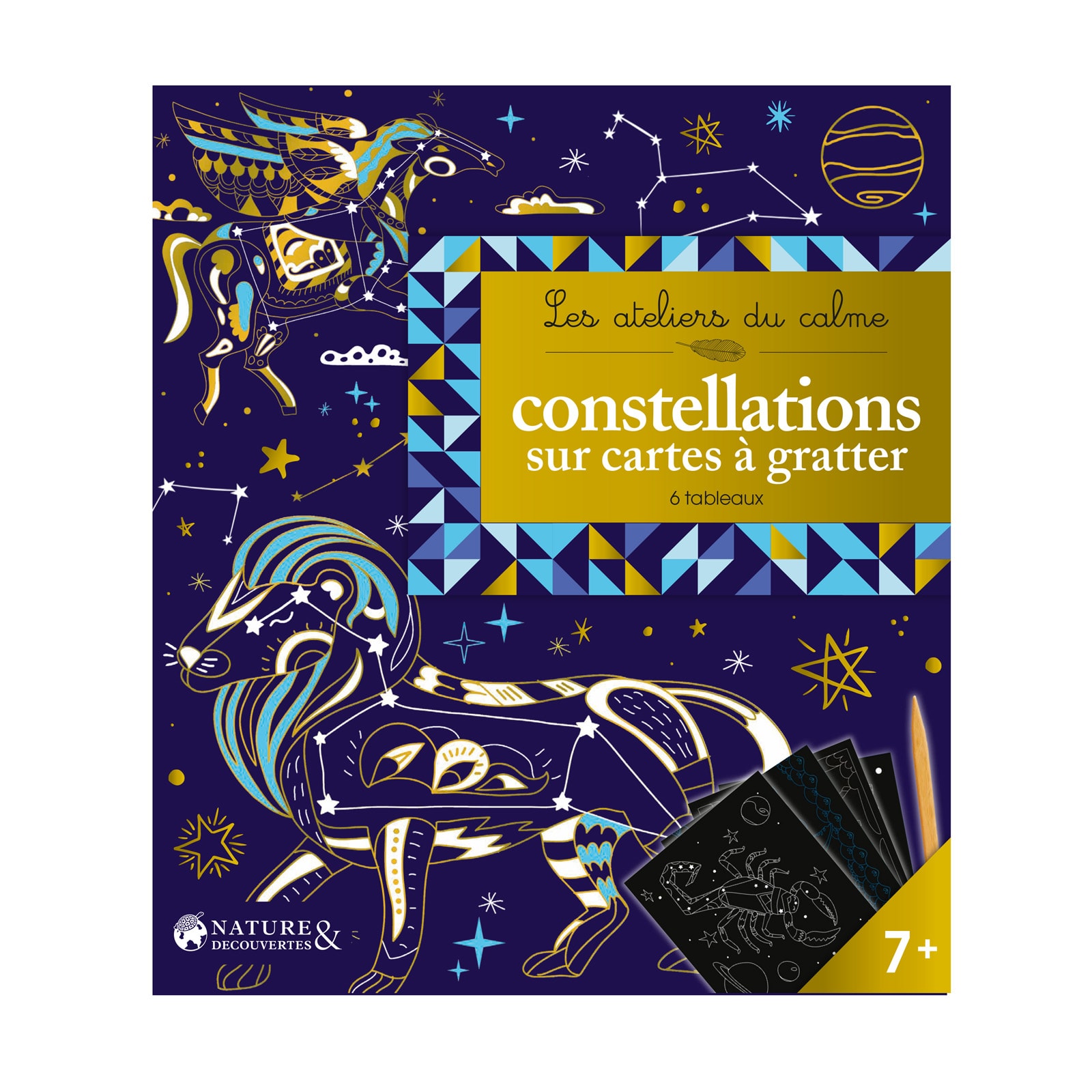 Constellations sur cartes à gratter