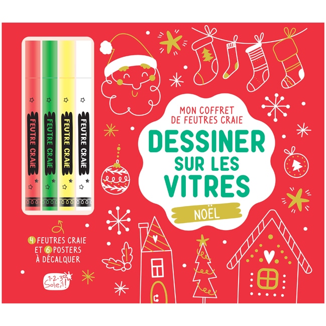 Coffret dessiner sur les vitres Noël