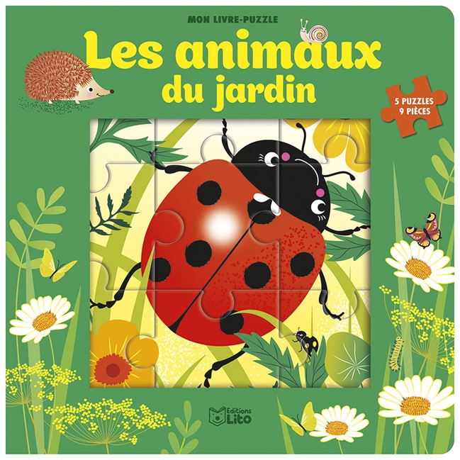 Les animaux du jardin livre-puzzle