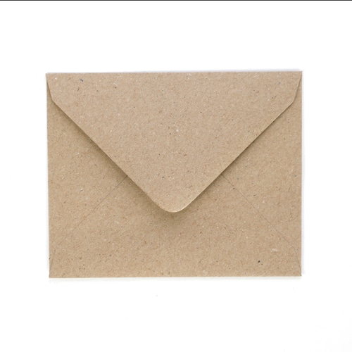 Enveloppe pour carte en kraft