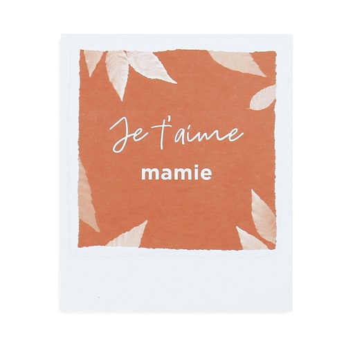 Carte de voeux Je t'aime mamie