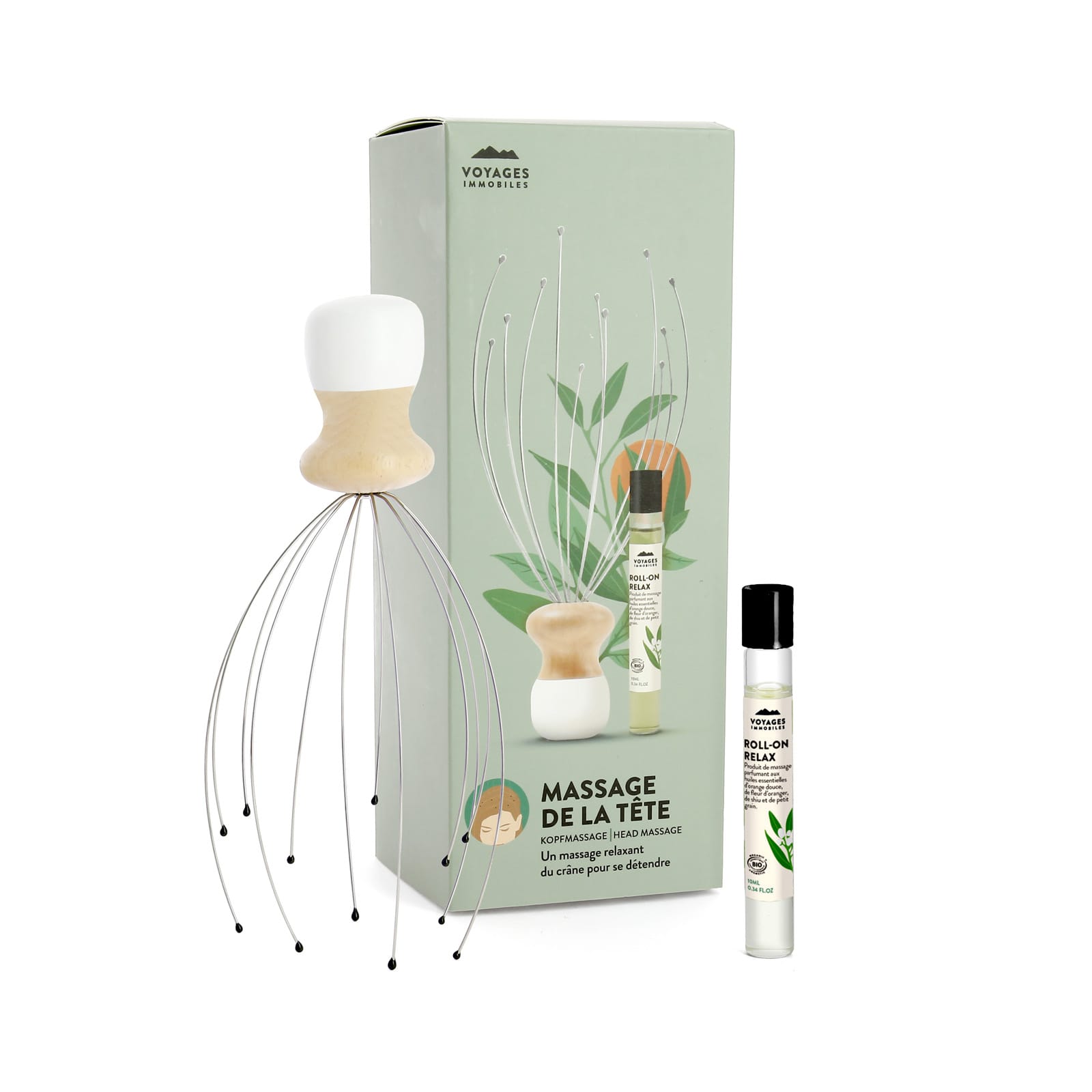 Coffret massage de la tête