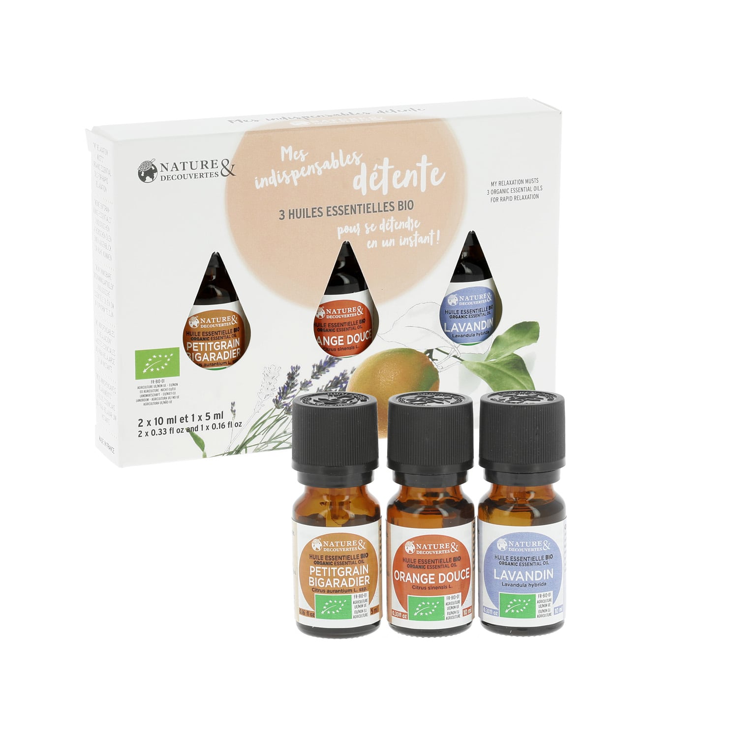 Coffret 3 huiles essentielles détente