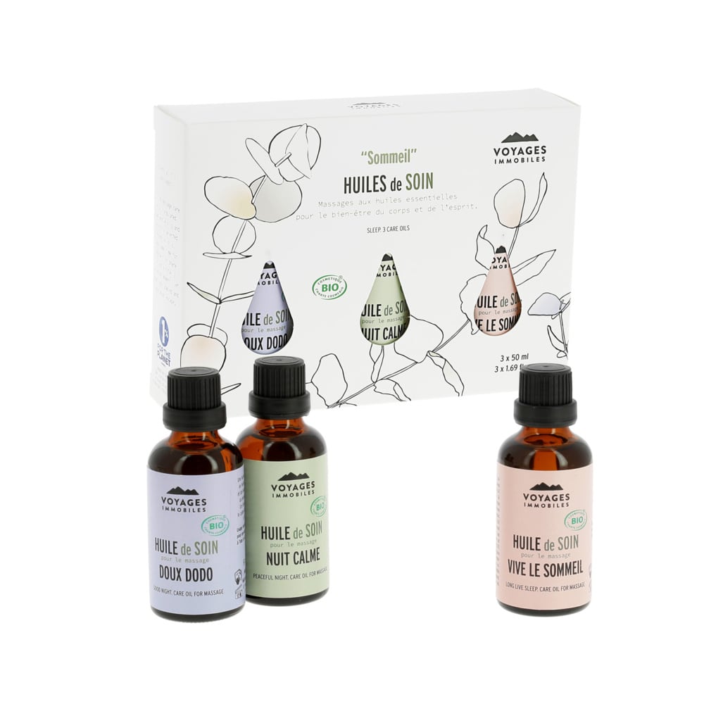 Coffret 3 huiles de massage