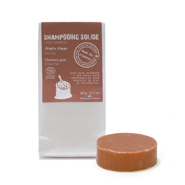 Shampoing solide argile rouge