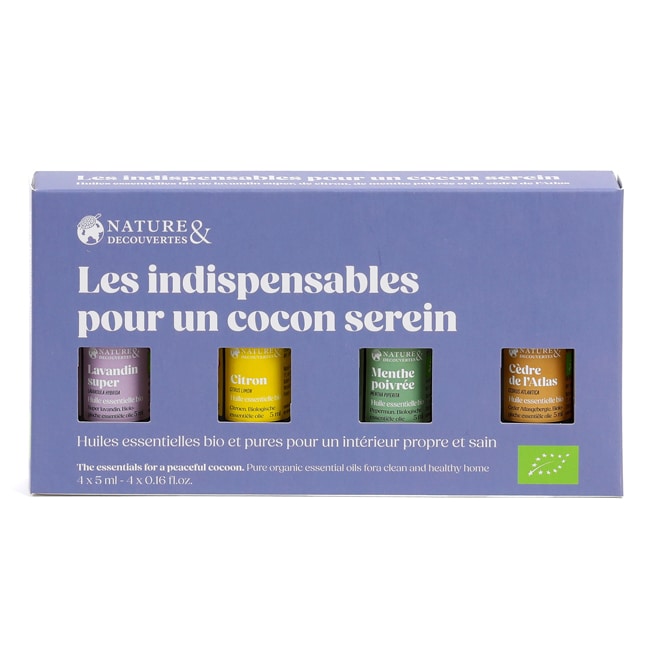 Coffret 4 huiles essentielles maison