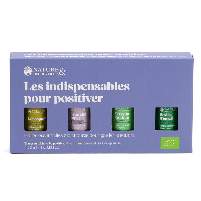 Coffret 4 huiles essentielles positiver 