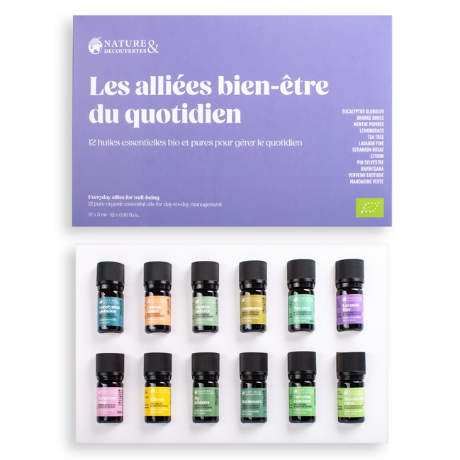 Coffret 12 huiles essentielles bio