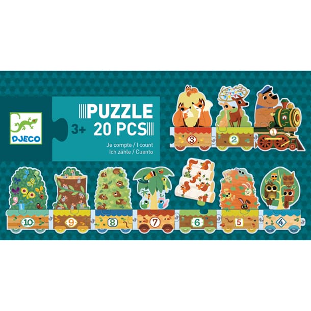 Puzzle train des chiffres