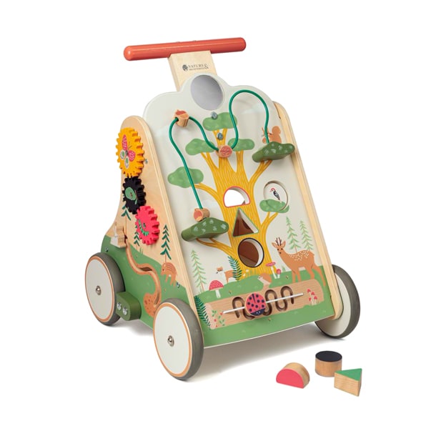 Chariot de marche multi-activités bois