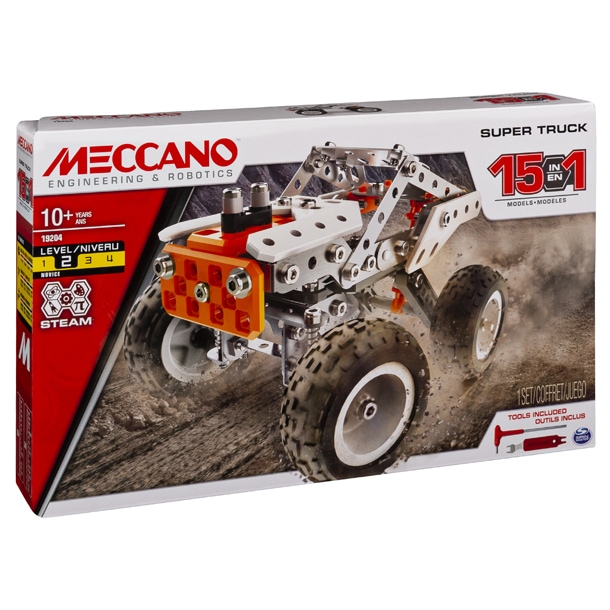 Coffret construction Meccano 15 en 1