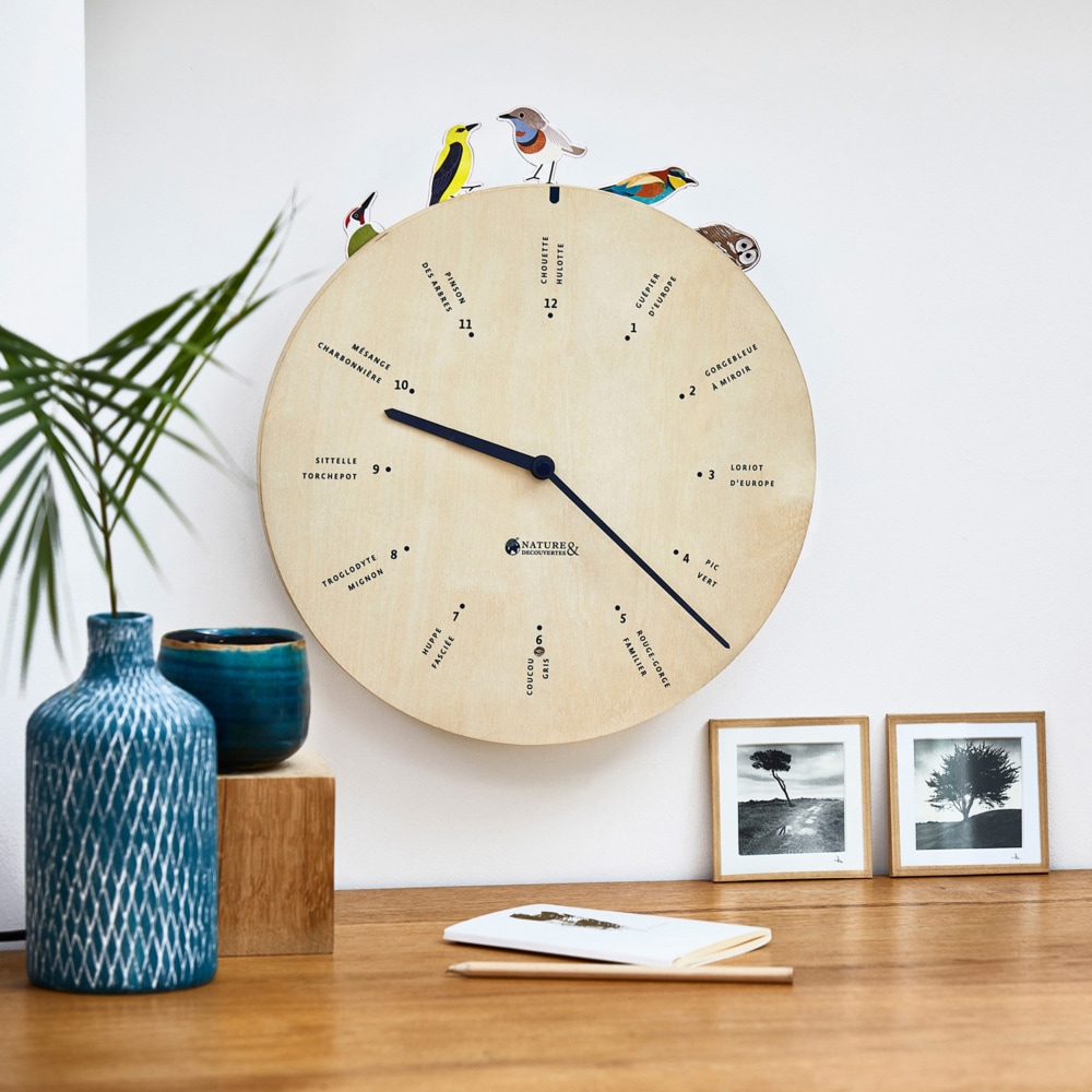 Horloge chants d'oiseaux