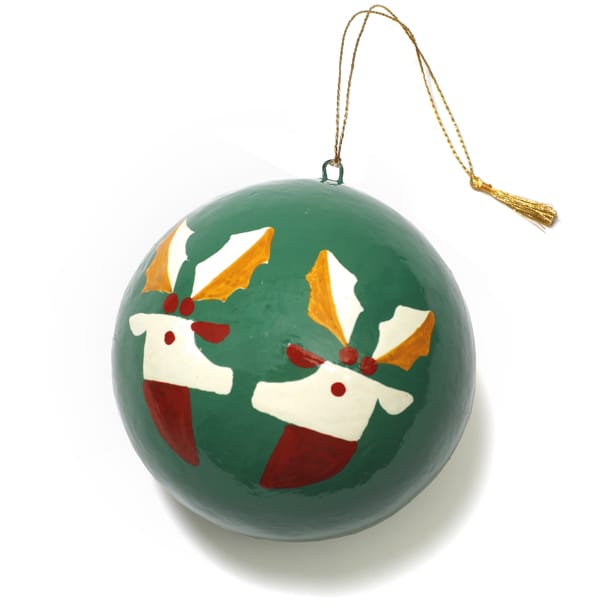 Boule de Noël à motifs Vert