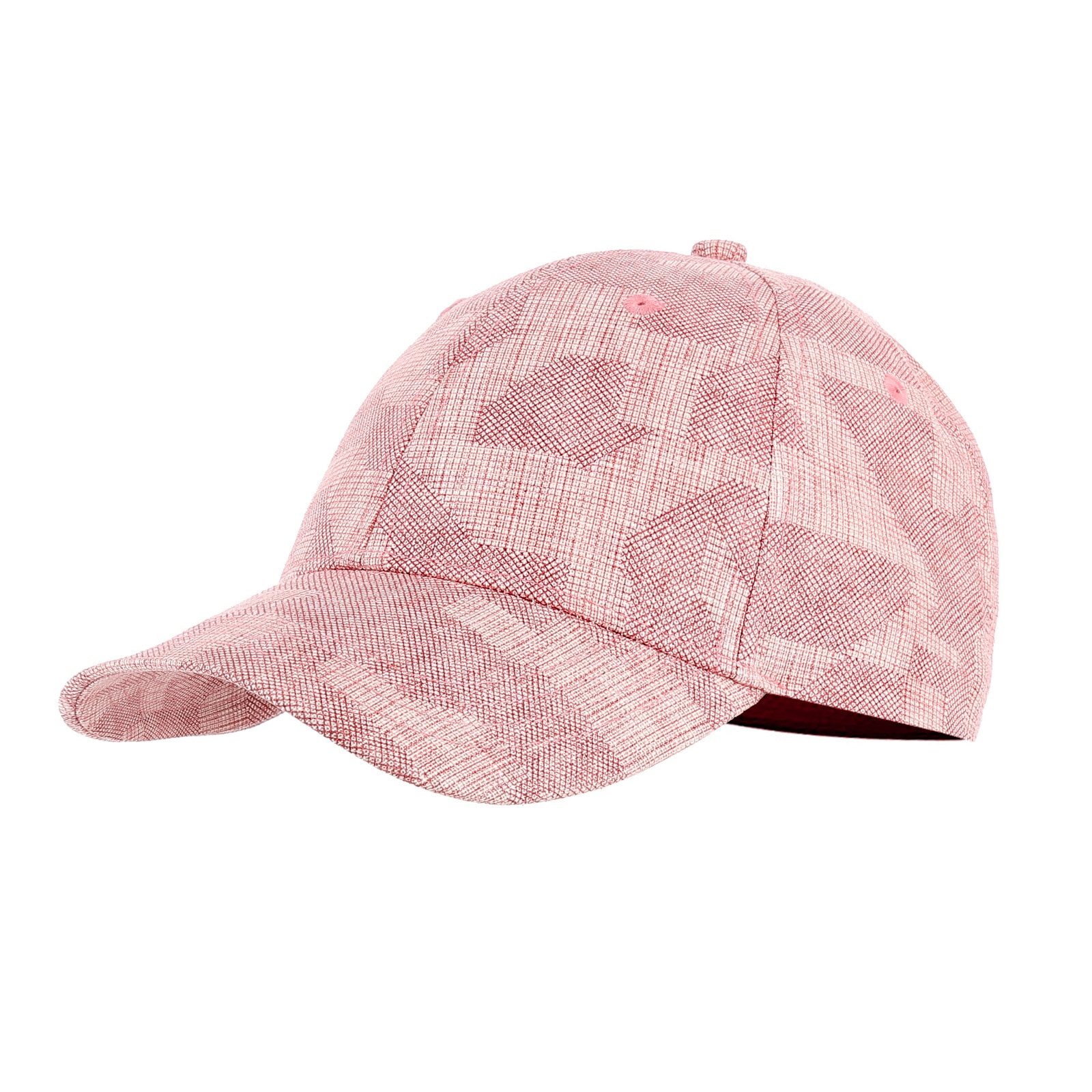 Casquette en coton et lin rose