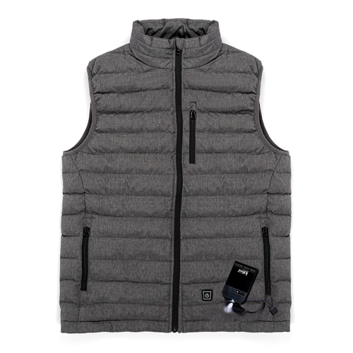 Gilet chauffant textile recyclé S