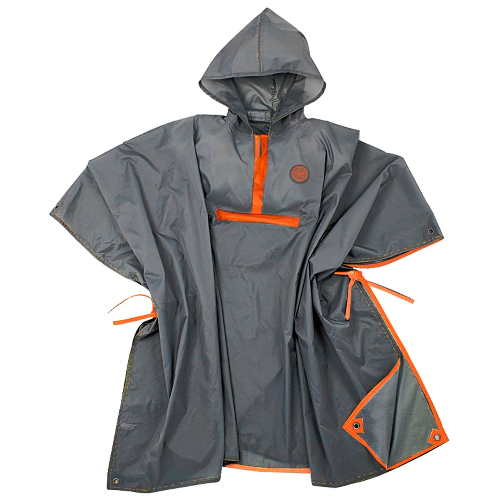 Poncho de pluie gris