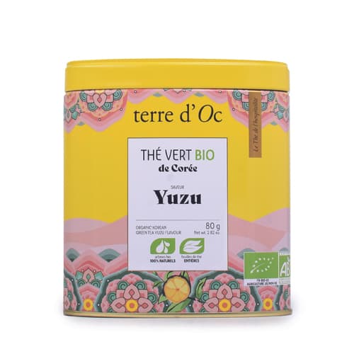 Thé vert bio de Corée au yuzu