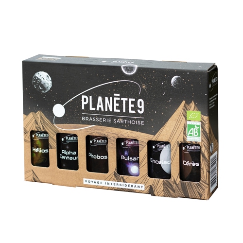 Coffret 6 bières bio Planète 9
