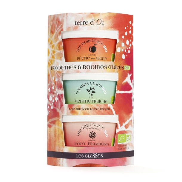 Trio de thés et rooibos glacés bio