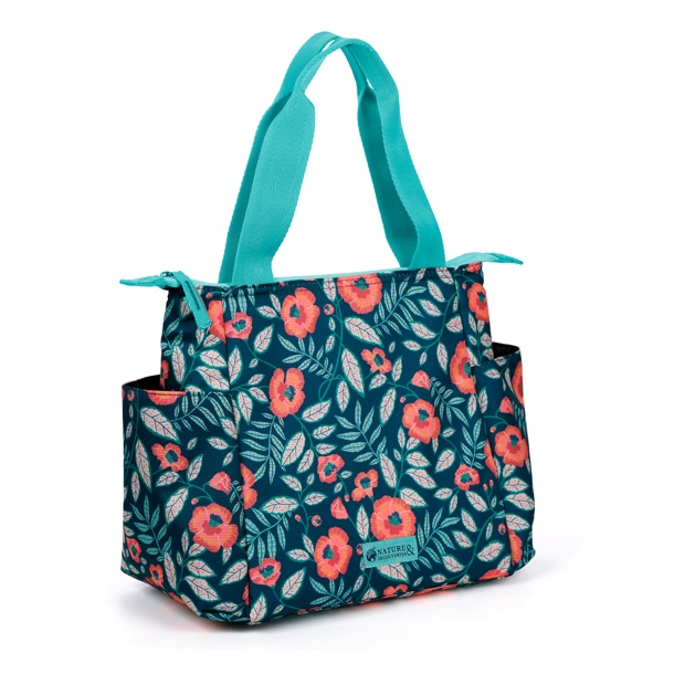 Sac repas isotherme fleurs