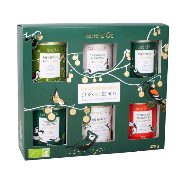 Coffret 6 thés de Noël bio