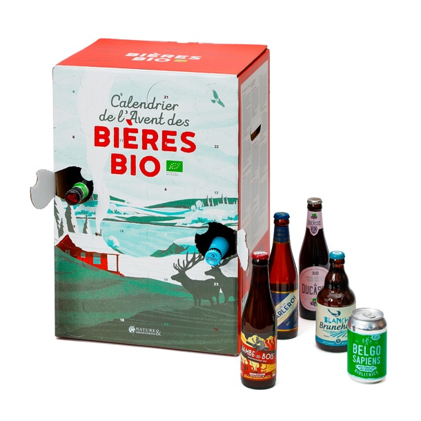 Calendrier de l'Avent bières belges bio