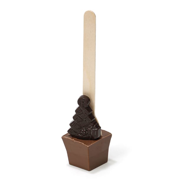 Cuillère en chocolat noir