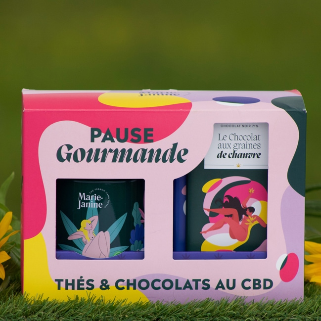 Coffret thé et chocolat au chanvre