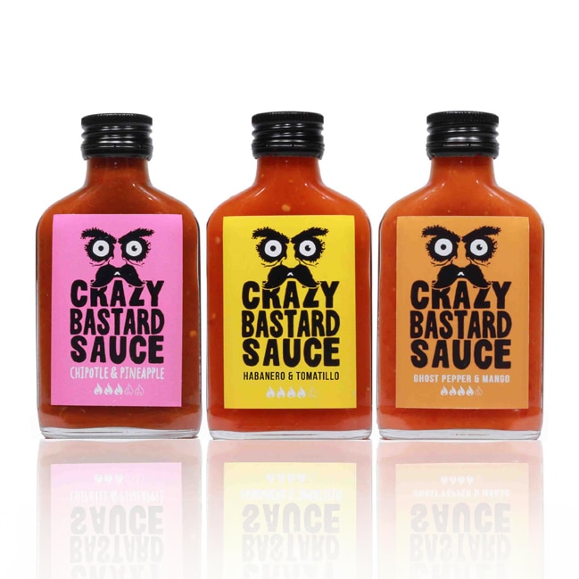 3 sauces piquantes Crazy Bastards