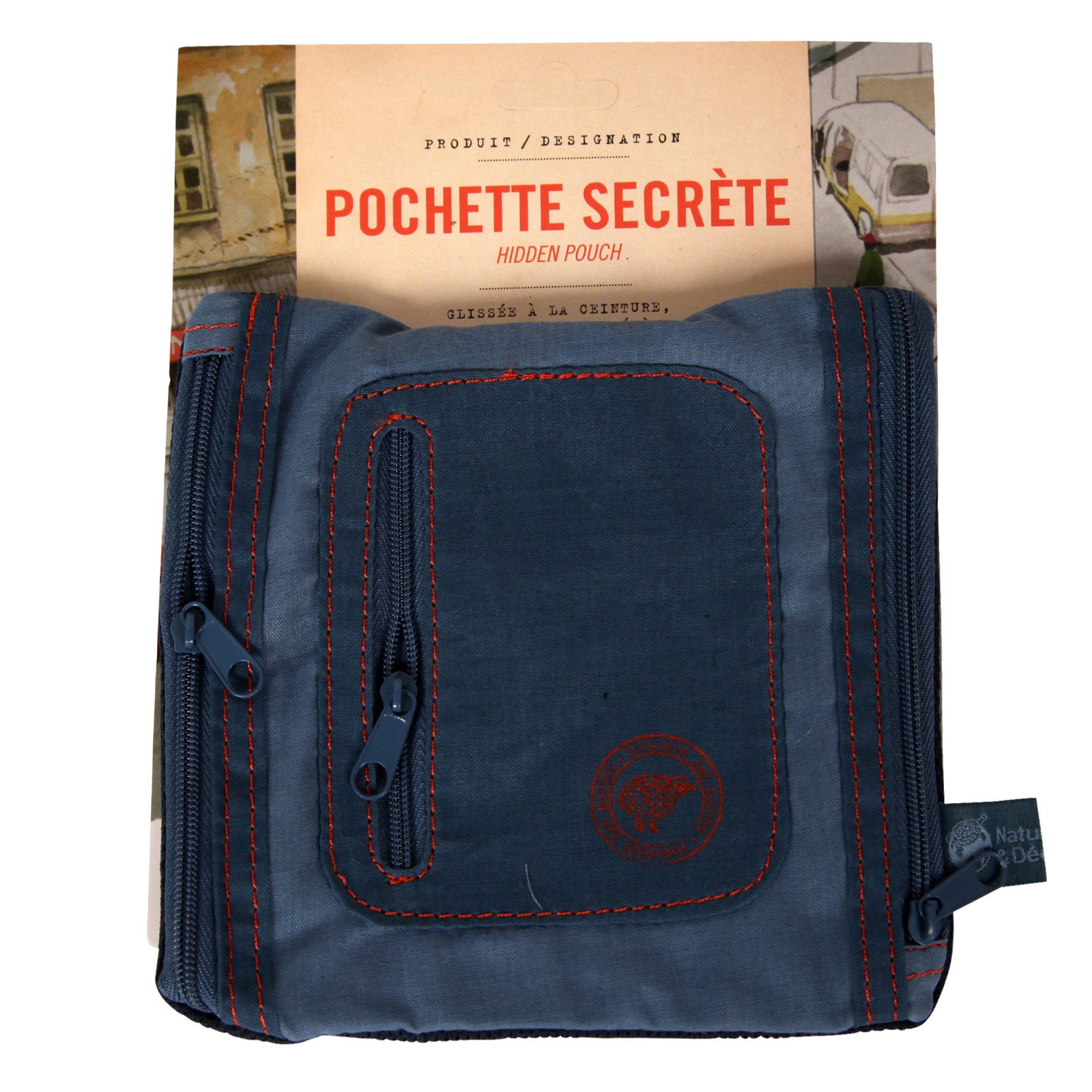 Pochette secrète bleue