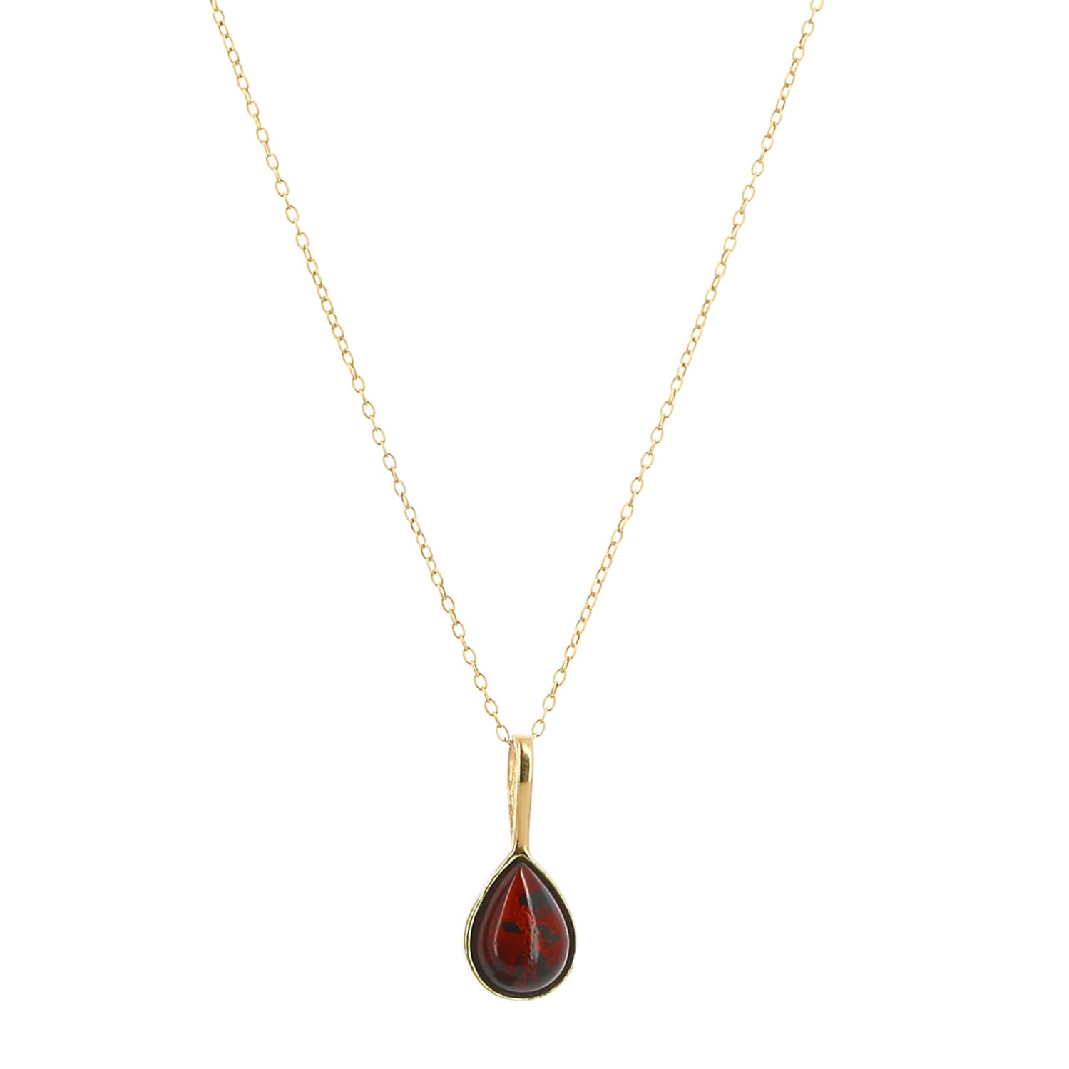 Collier Janvier ambre cerise