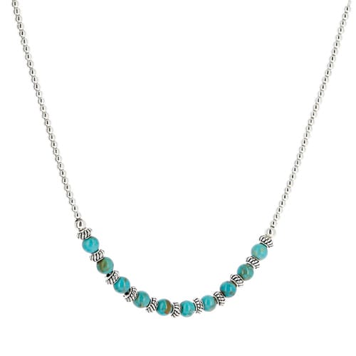 Collier Nevada argent et turquoise