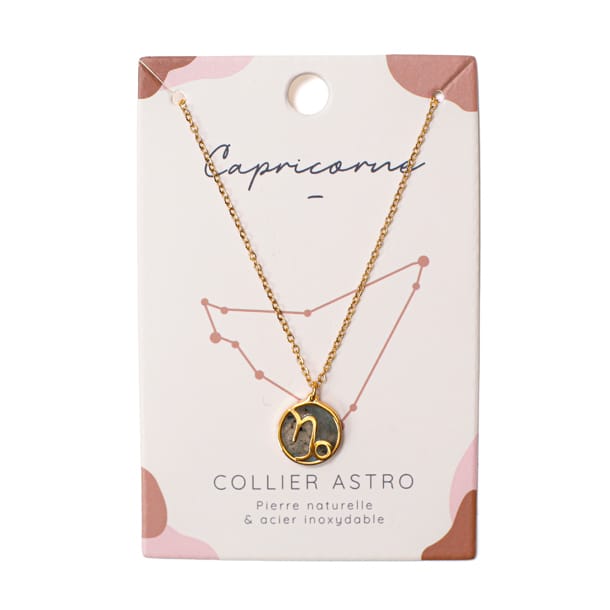 Collier signe astrologique capricorne