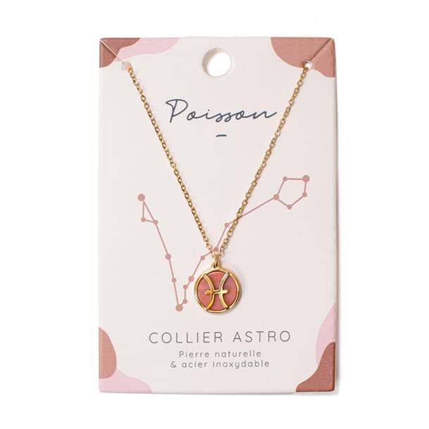 Collier signe astrologique poisson