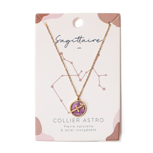 Collier signe astrologique sagittaire