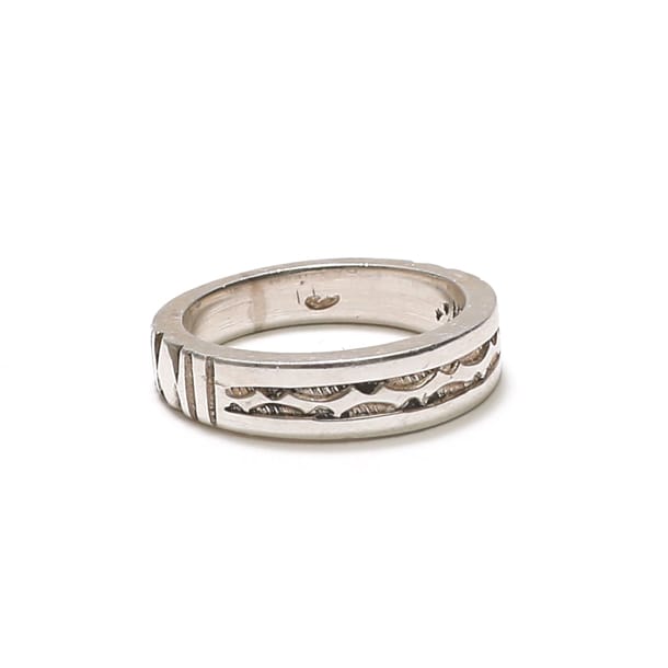 Bague fine en argent pour homme 62