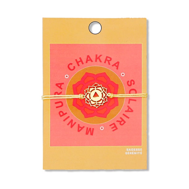 Bracelet chakra Manipura jaune