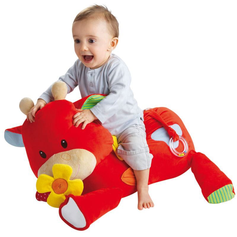 peluche vache rouge