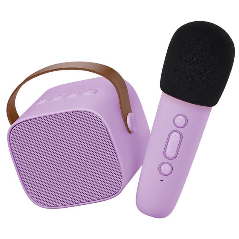 Karaoke enceinte bluetooth  lilas  lal