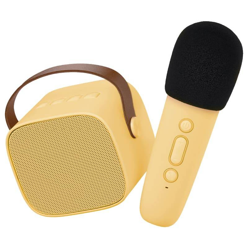 Karaoke enceinte bluetooth  jaune  lal