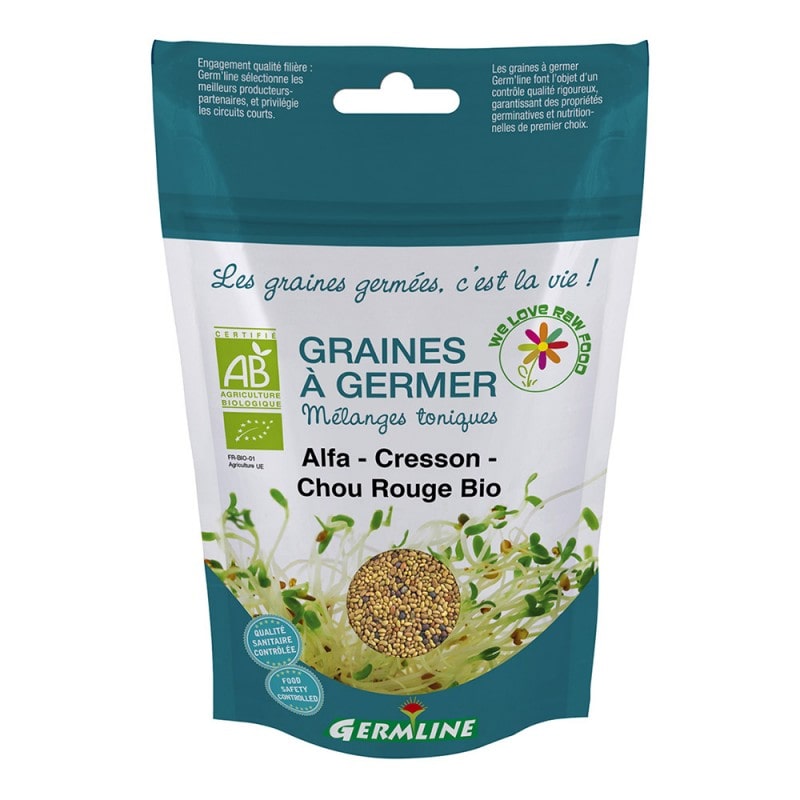 Graines à germer alfalfa - cresson - cho