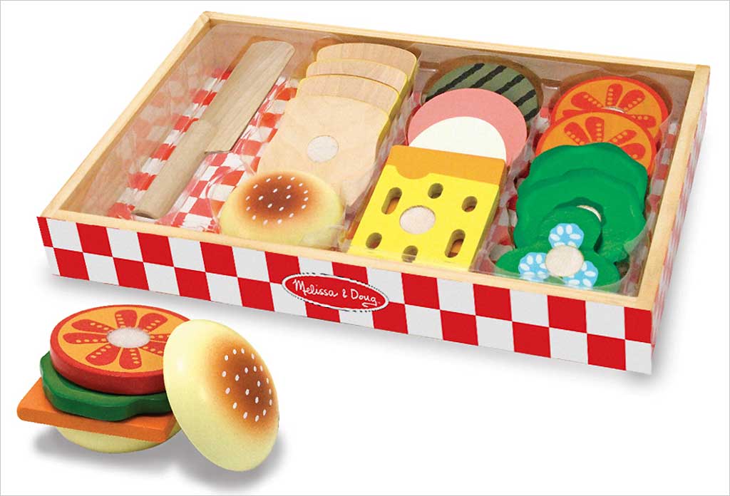 Jouet sandwich en bois melissa & doug