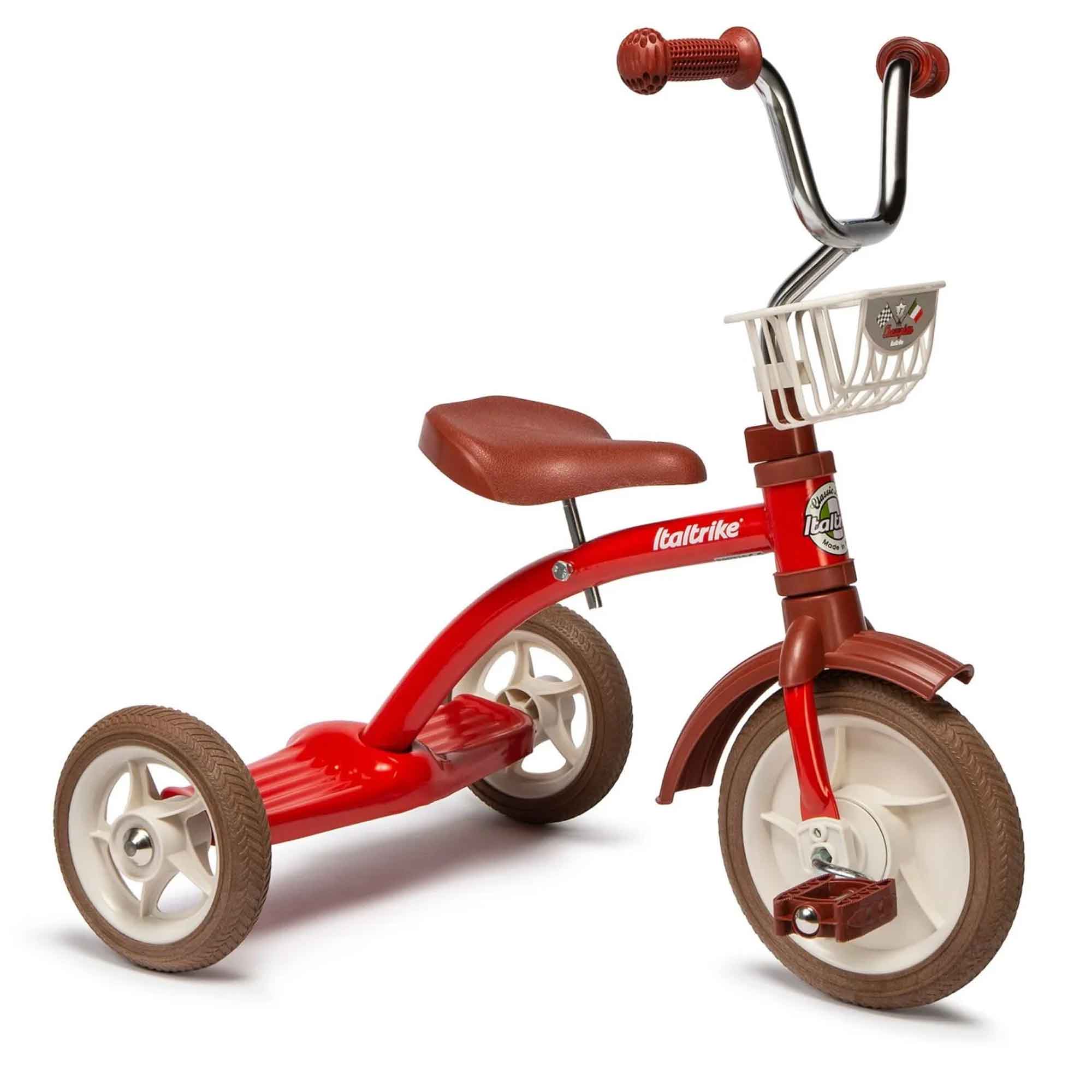 Tricycle rétro en métal rouge