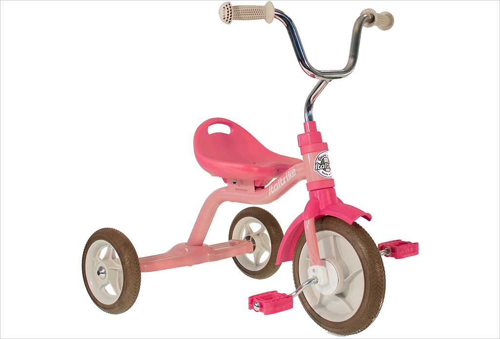 Tricycle rose en métal italtrike