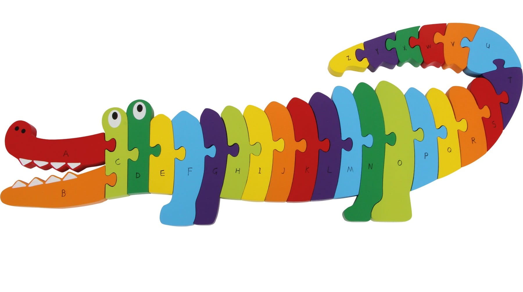 Puzzle abc crocodile