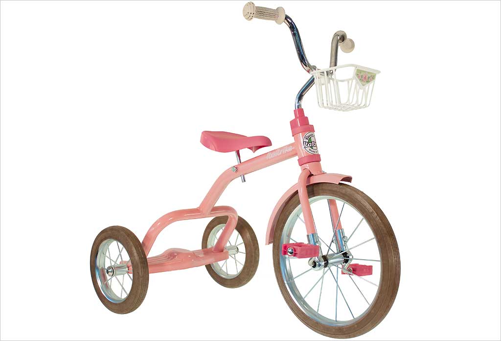 Grand tricycle vintage rose 3-5 ans