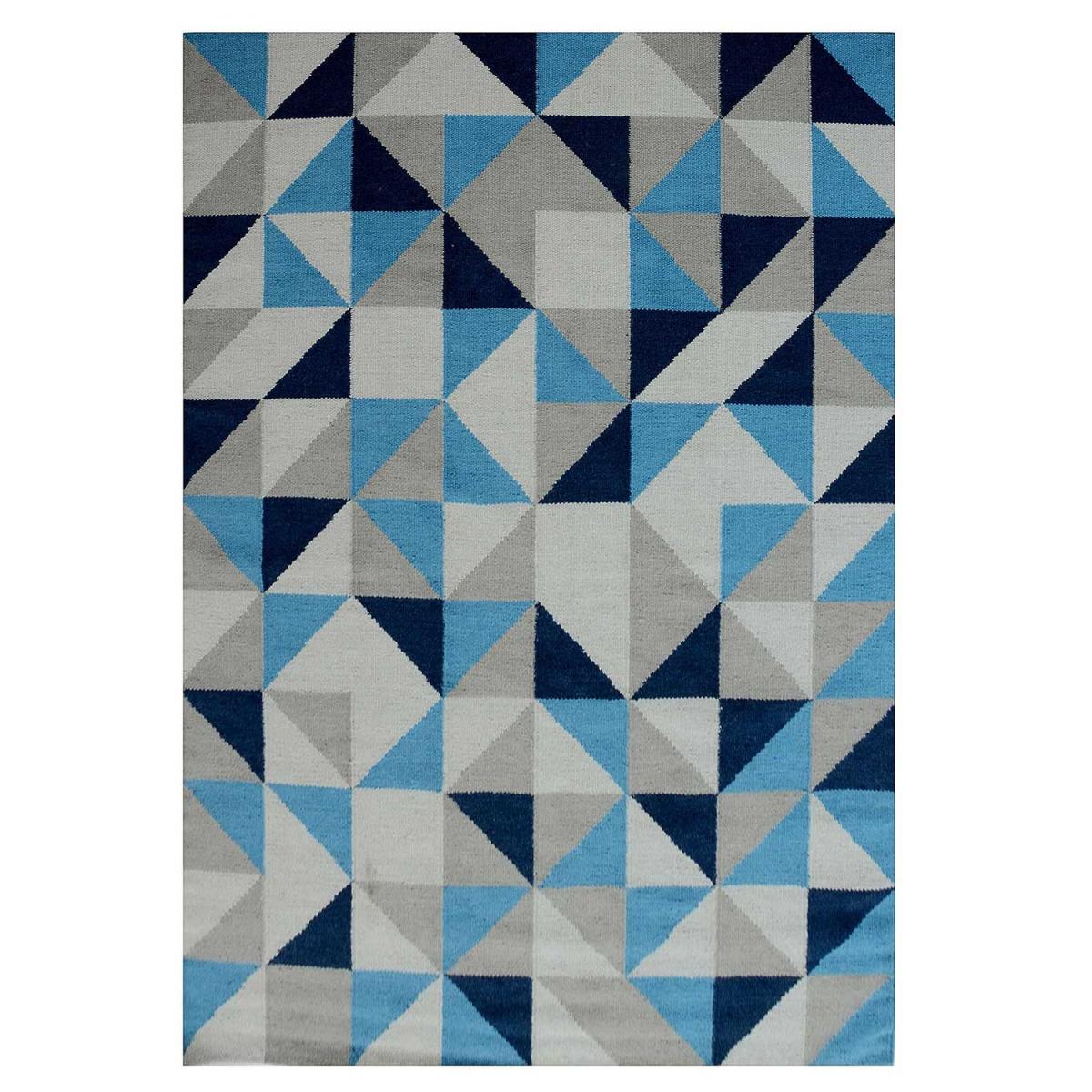 Tapis salon 240x340 bleu