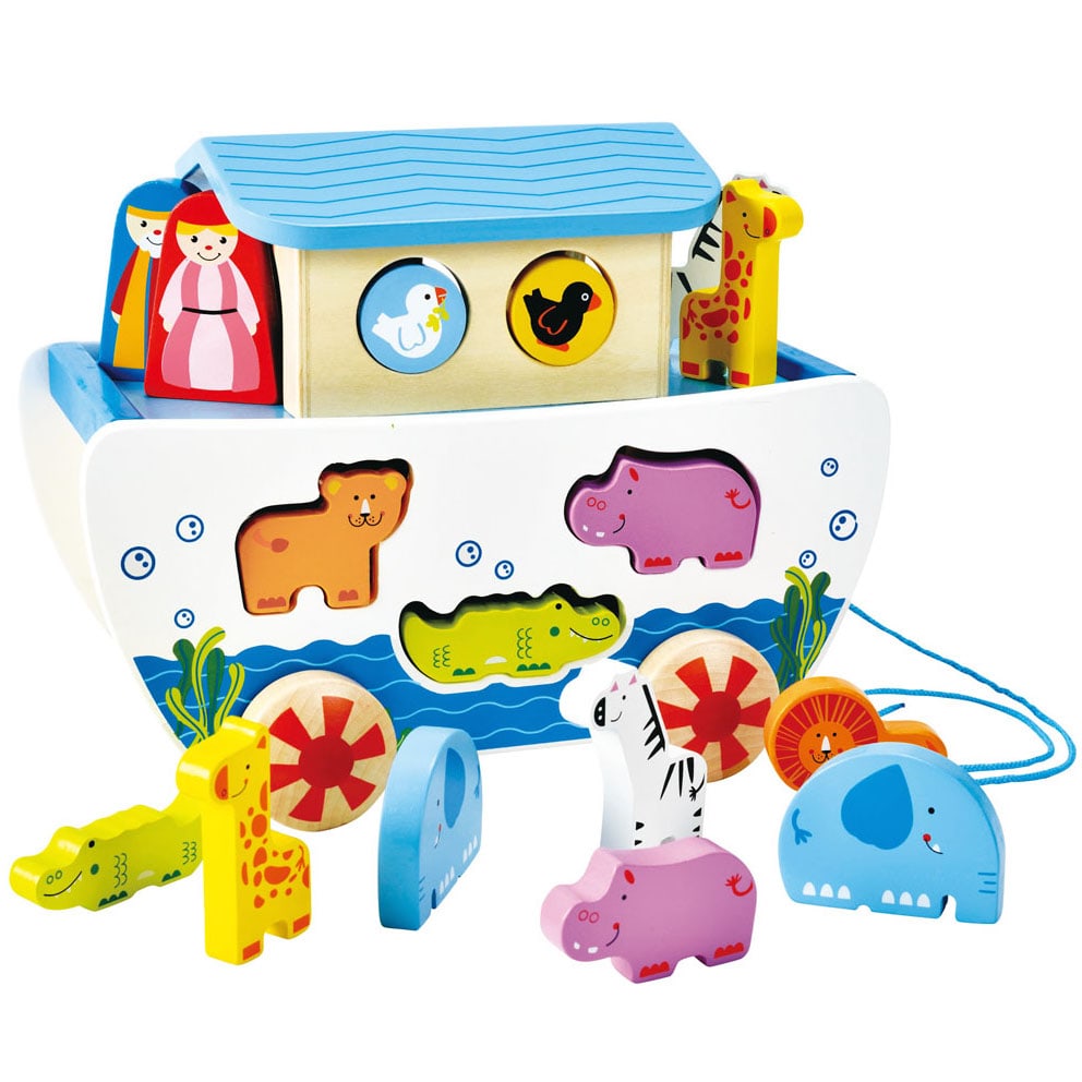 Jeux d éveil bébé pull along noah's ark